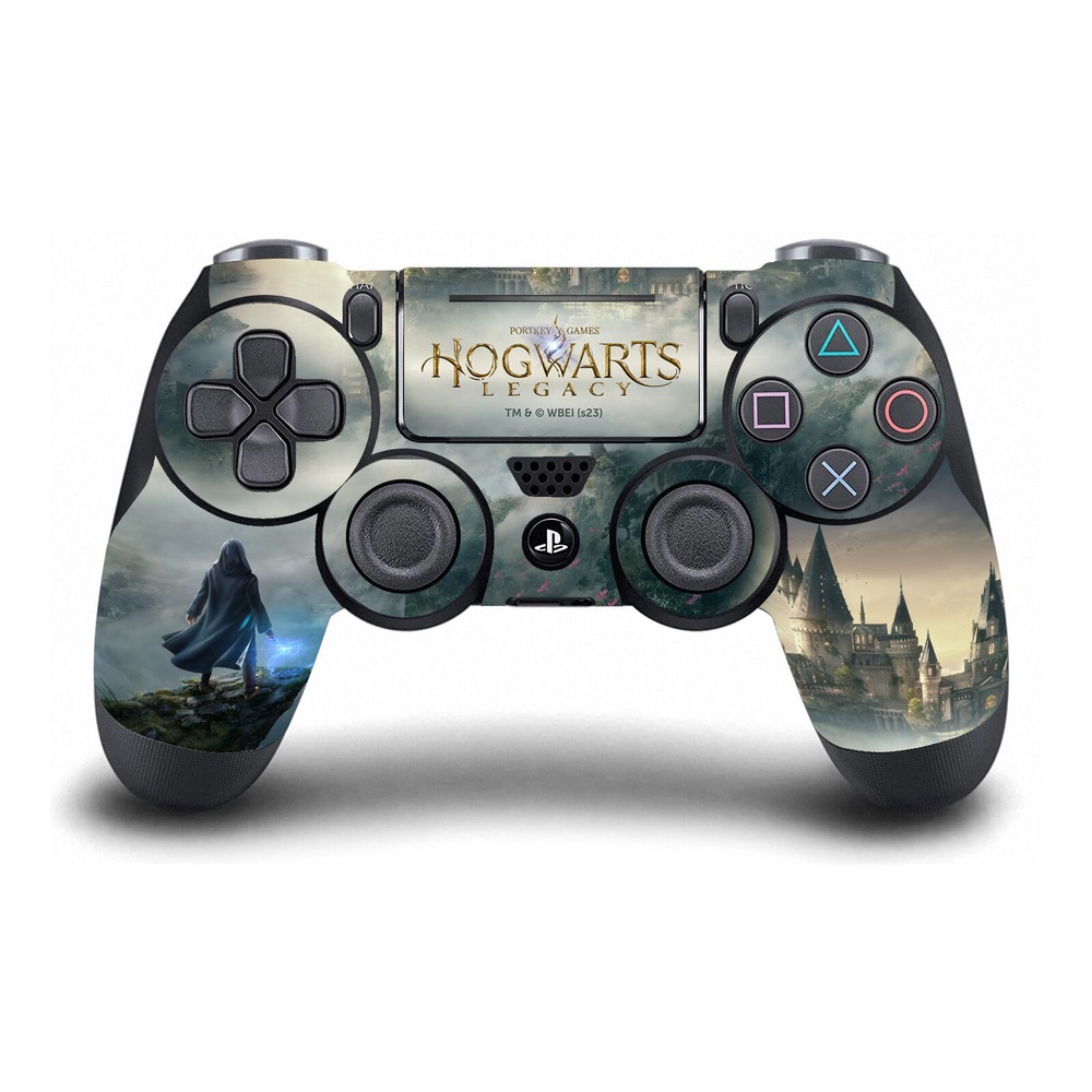 OFFICIAL HOGWARTS LEGACY GRAPHICS VINYL SKIN FOR SONY PS4 CONSOLE & CONTROLLER