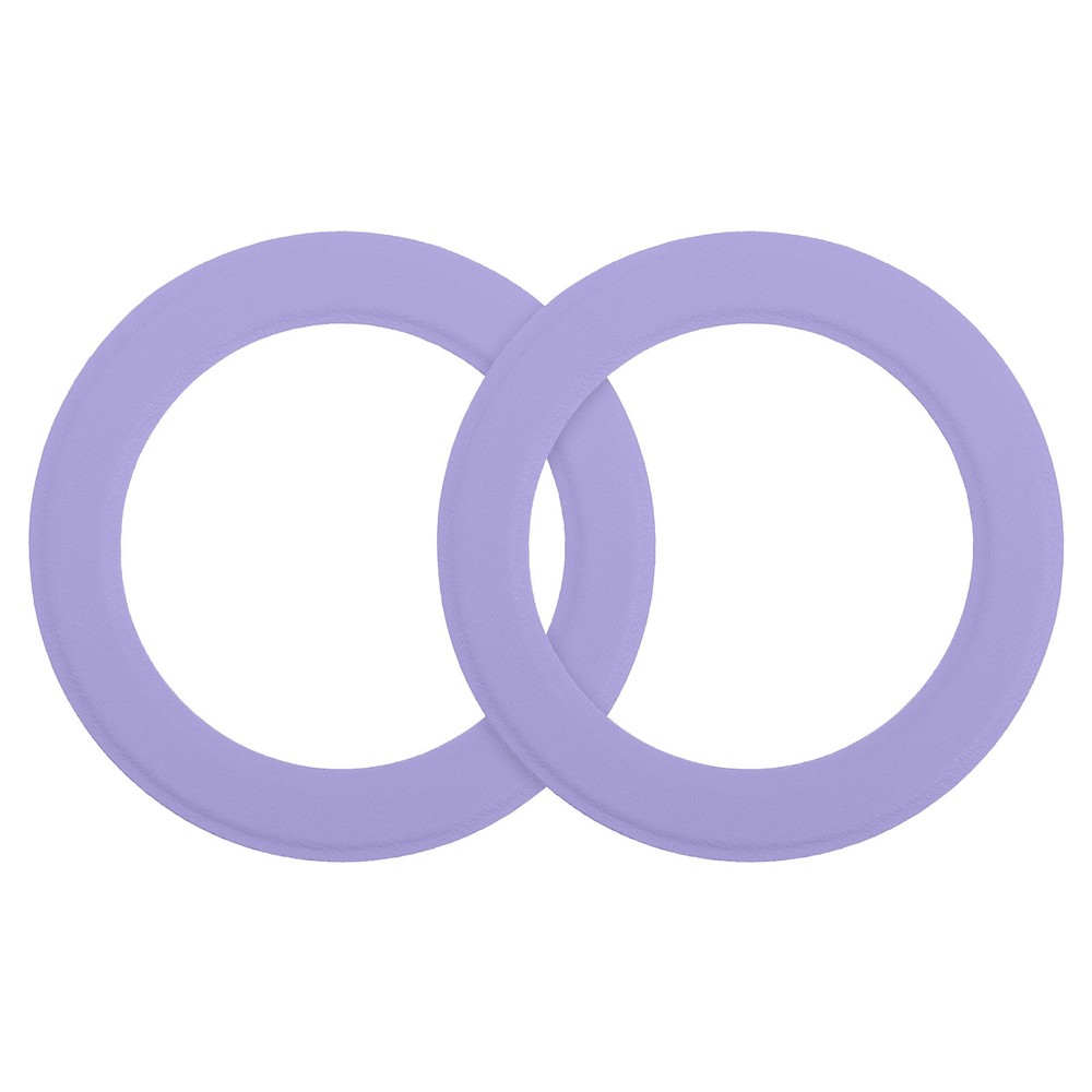 2Pcs Magnetic Sticker Ring Magnetic Adapter Ring Purple