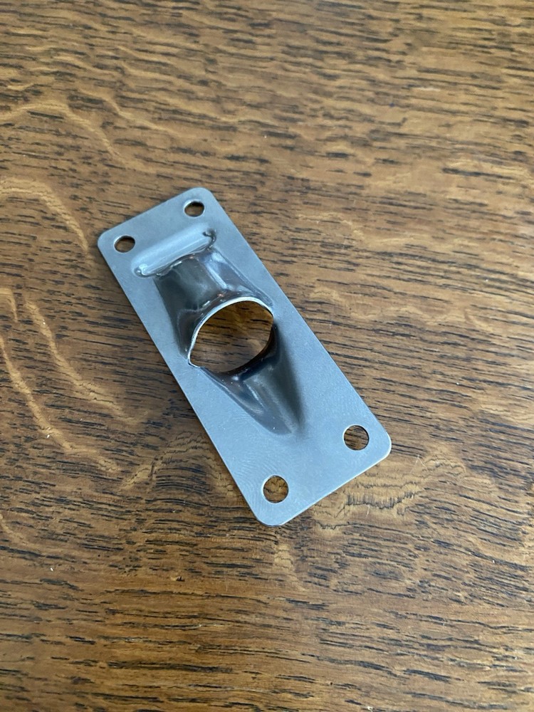 EXIT PLATE Small Stainless Steel Mast Mount Plate