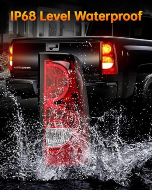 Rear Brake Tail Light Compatible With 2003 Right Passenger Side(Black border)