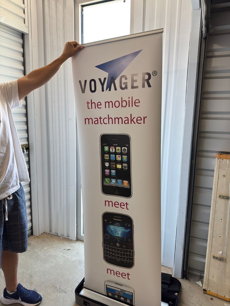 Silver Step Banner Stand 25"L