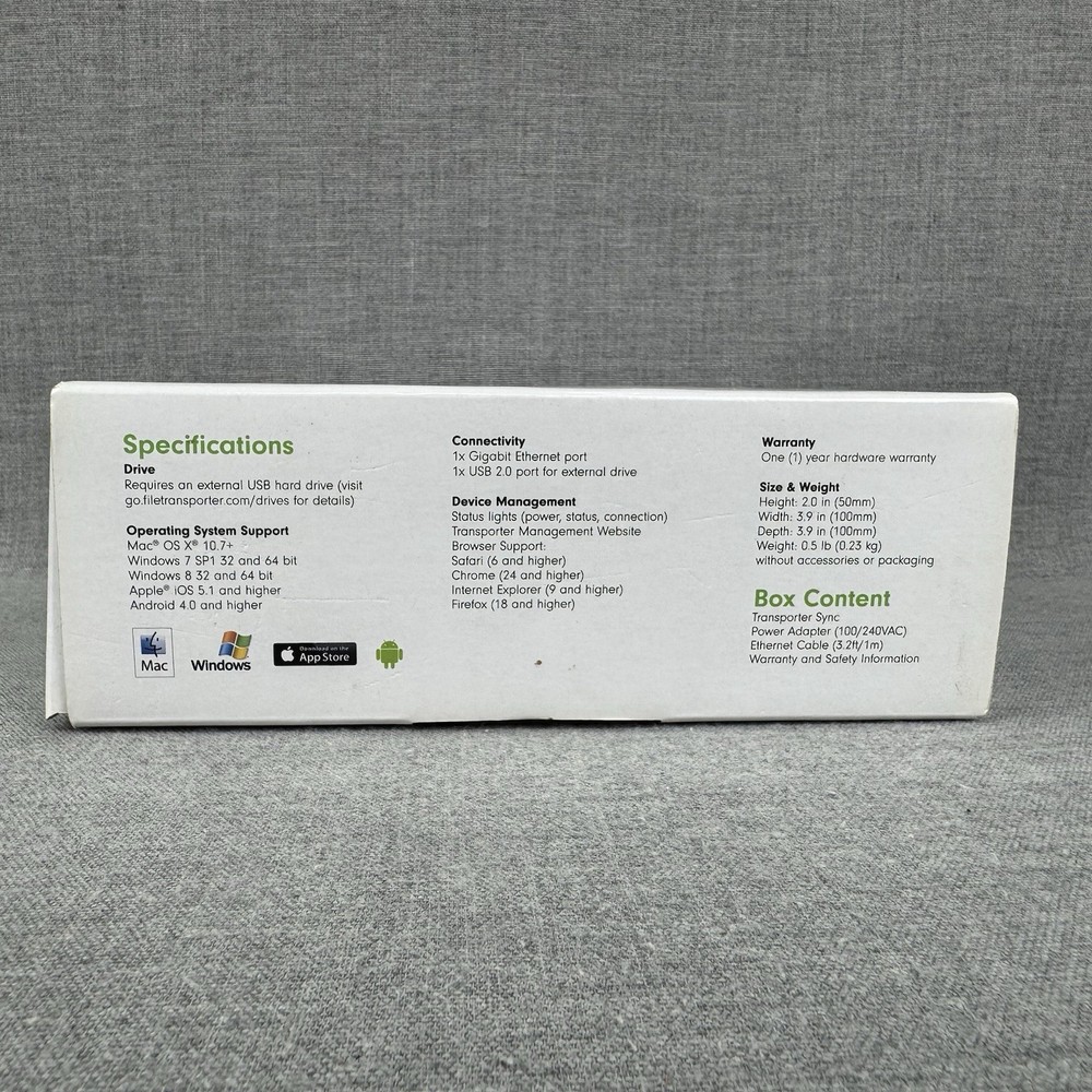 Nexsan Transporter Sync Connected Data Private Cloud New Sealed