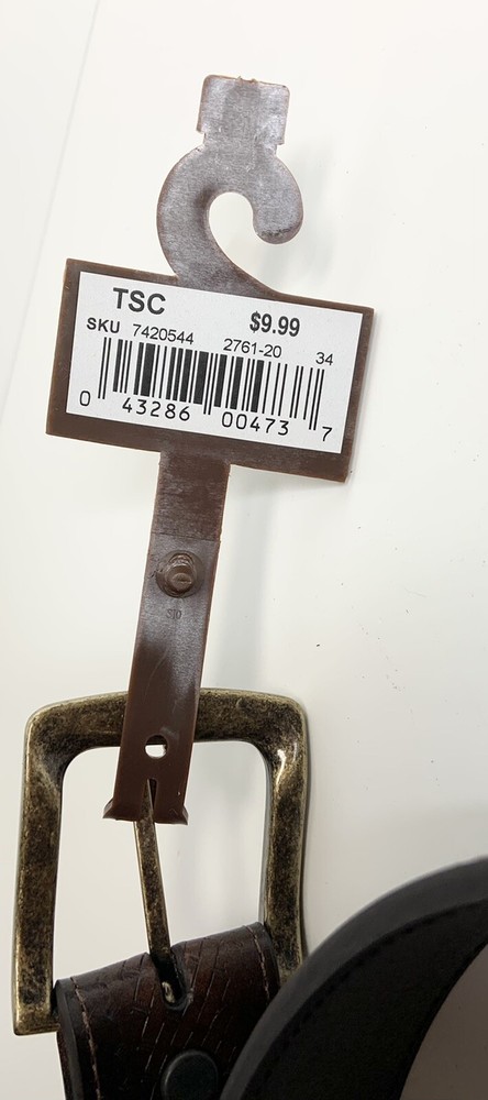 C.E. Schmidt Size 34 Leather Basketweave Belt