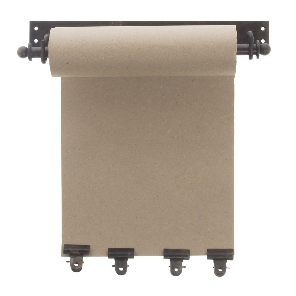 Kalalou NDE1122 Hanging Note Roll with 4 Clips, Brown