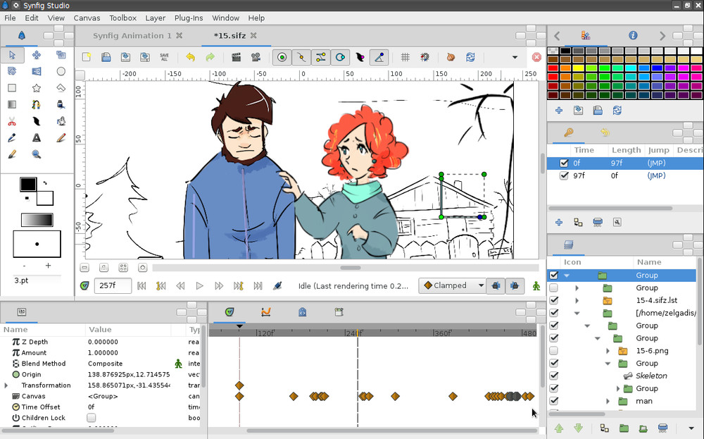 Synfig Studio Pro 2D Animation Software - Windows & MacOS - DVD - FREE SHIPPING