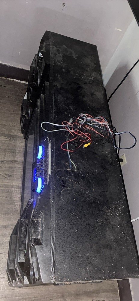 Technical Pro Technical Pro Shelf Stereo Bluetooth LED Lighting Black