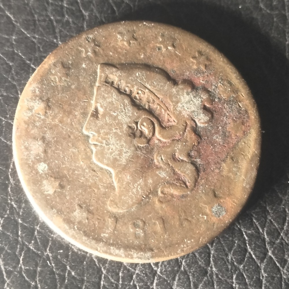 1816 Large Cent Coronet Head Copper