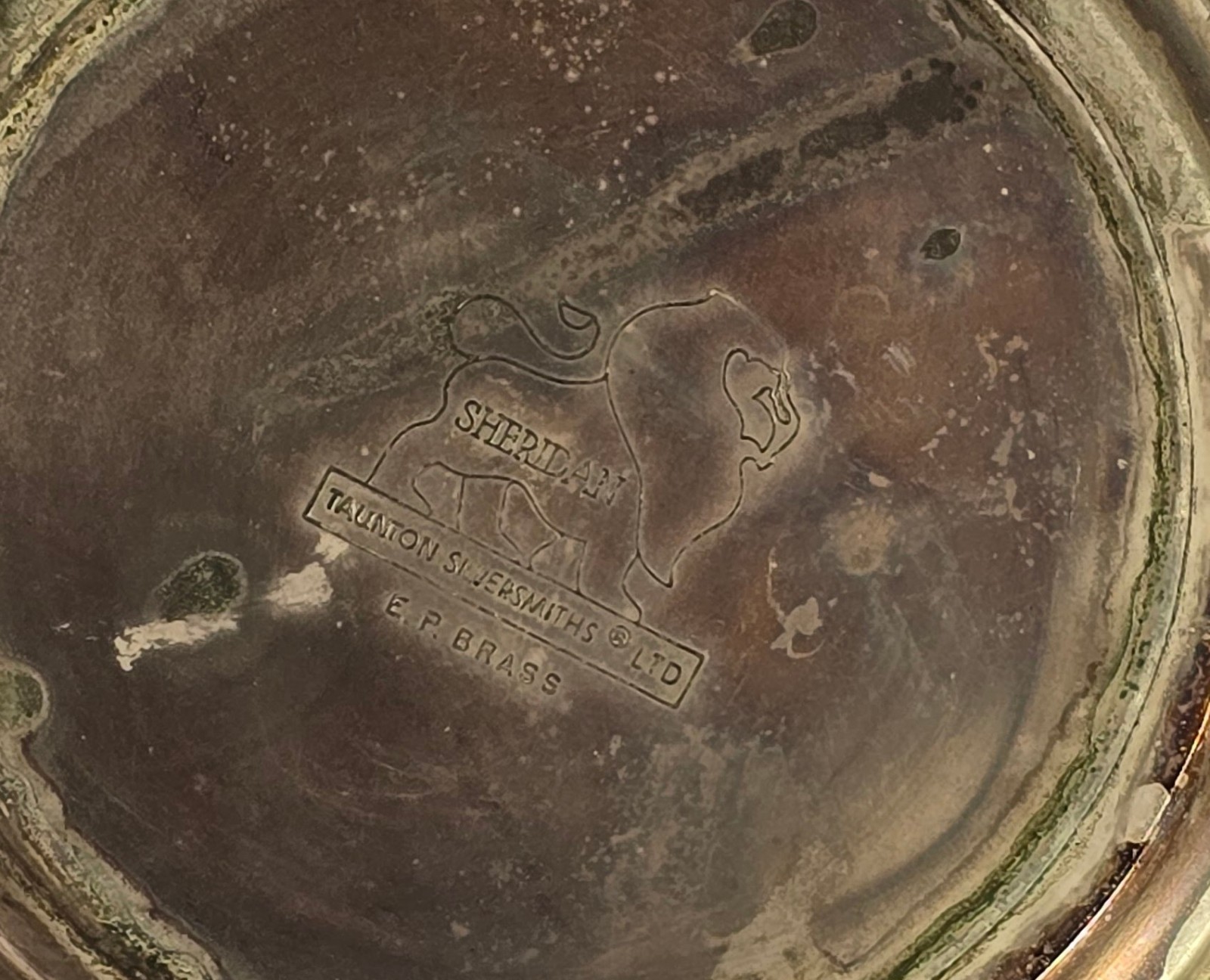 Sheridan Taunton Silversmiths Silver Plated EP Brass Commemorative Cup