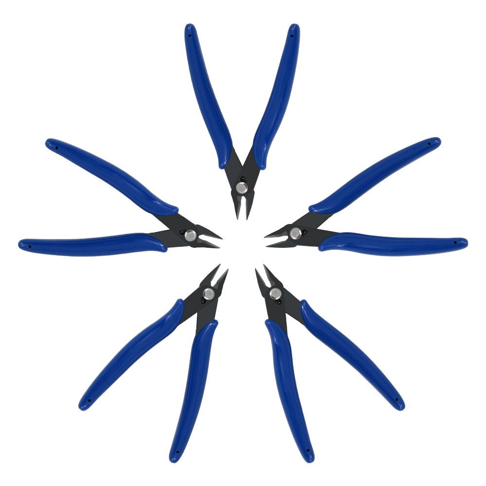 5x Micro Flush Cutter, 2 Pack Small Wire Cutters Spring Loaded Cutting Plier