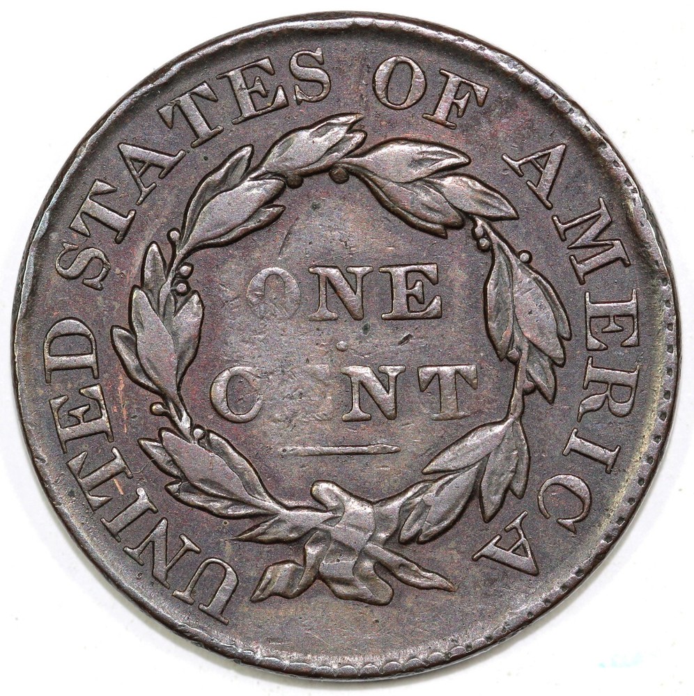 1827 1c N-1 Matron Head Large Cent