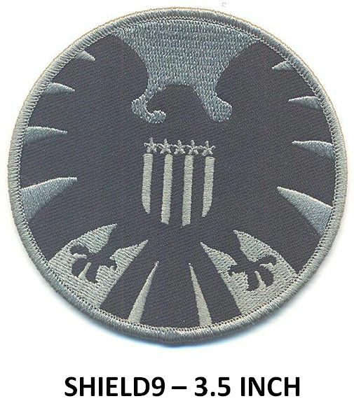 SHIELD GRAY AND BLACK EAGLE PATCH - 3.5 INCH - SHIELD9