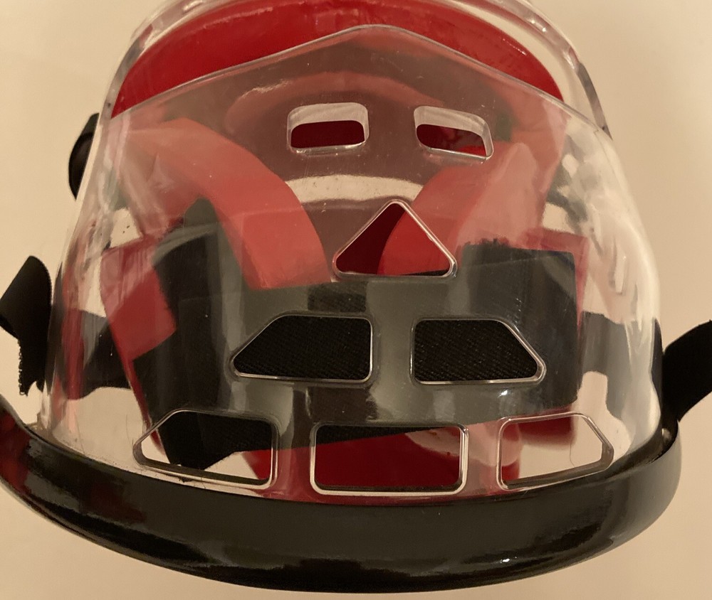 ProForce Lightning Sparring Headgear, Red XL With ProForce II Clear Face Shield