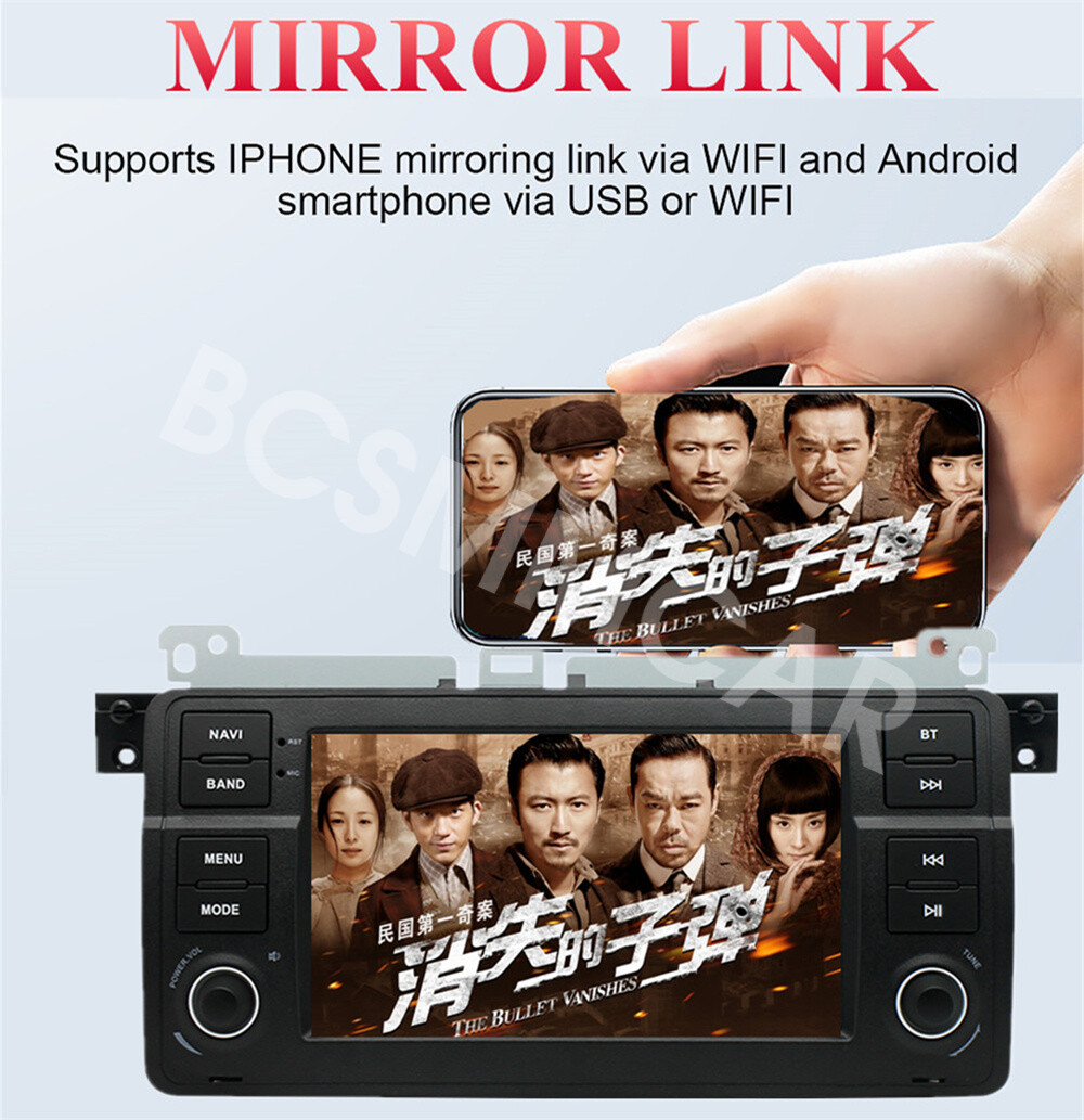 Fit For BMW E46 2-door Coupe 1999-2006 2DIN Car Stereo Radio Player Head Unit FM