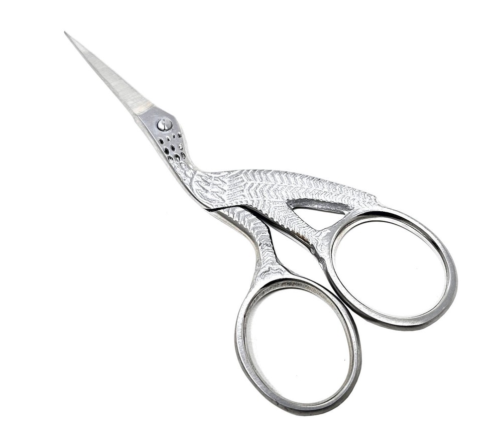 Stork Scissors Sharp Point Blades Sewing Embroidery Snips Thread Clipper