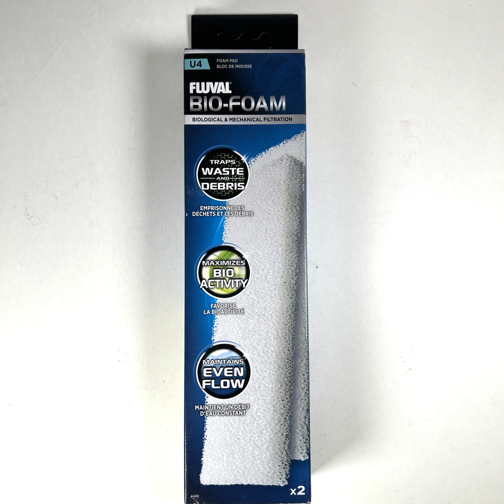 Fluval U4 Bio-Foam Filter Foam Pads (New, Open Box)