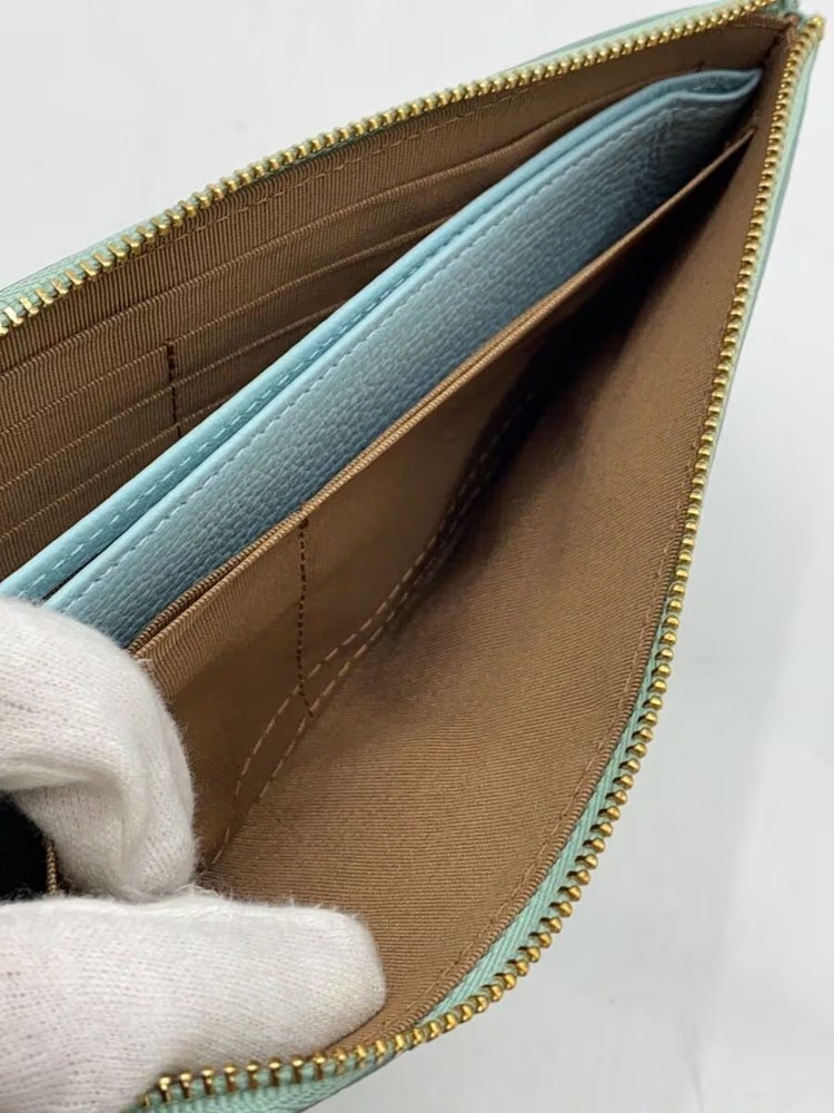 efffy Long Wallet GRN Plain Women's