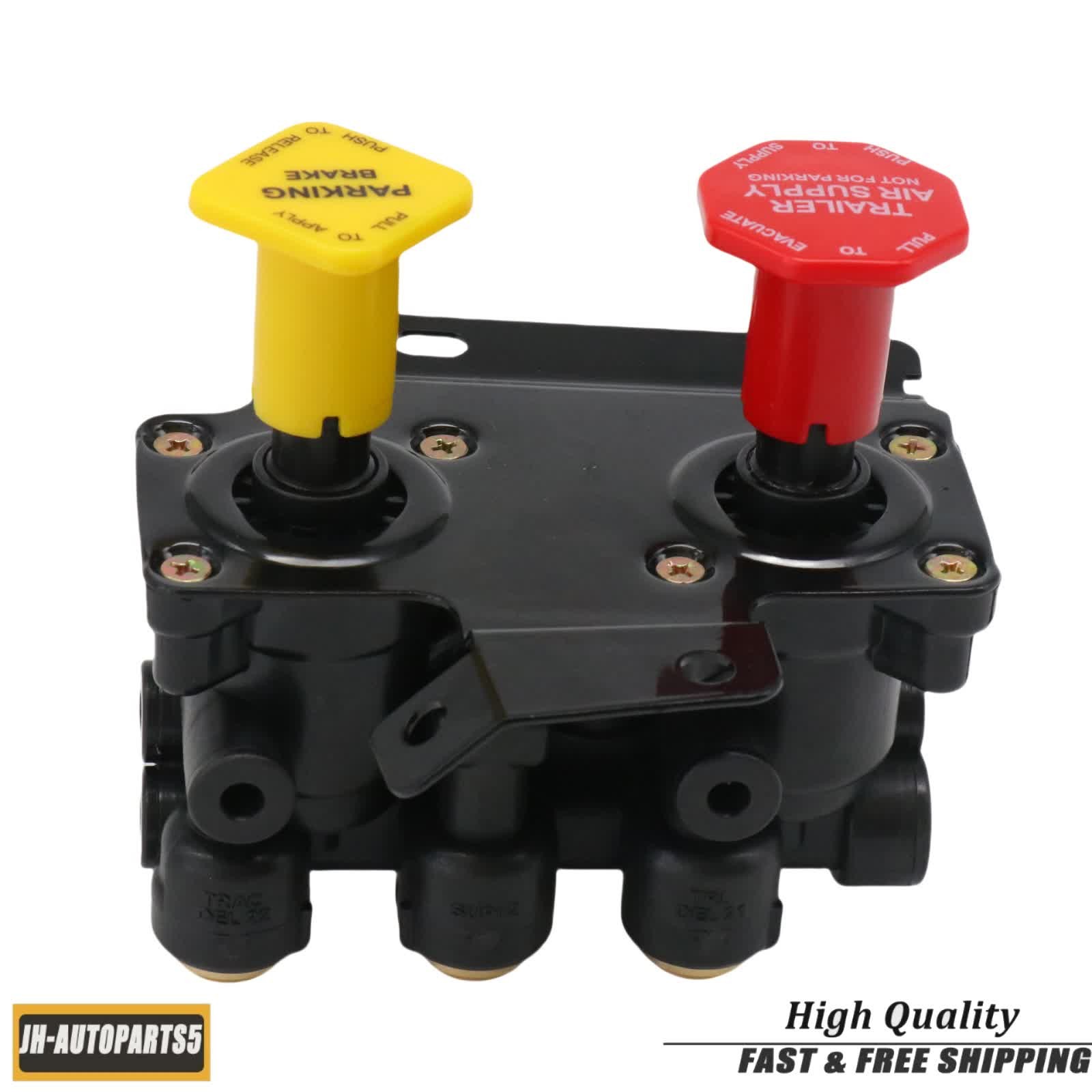 For Volvo VNL Dash Valve Dual Park Brake W/ 5 Ports 24340522 21315044 K035691