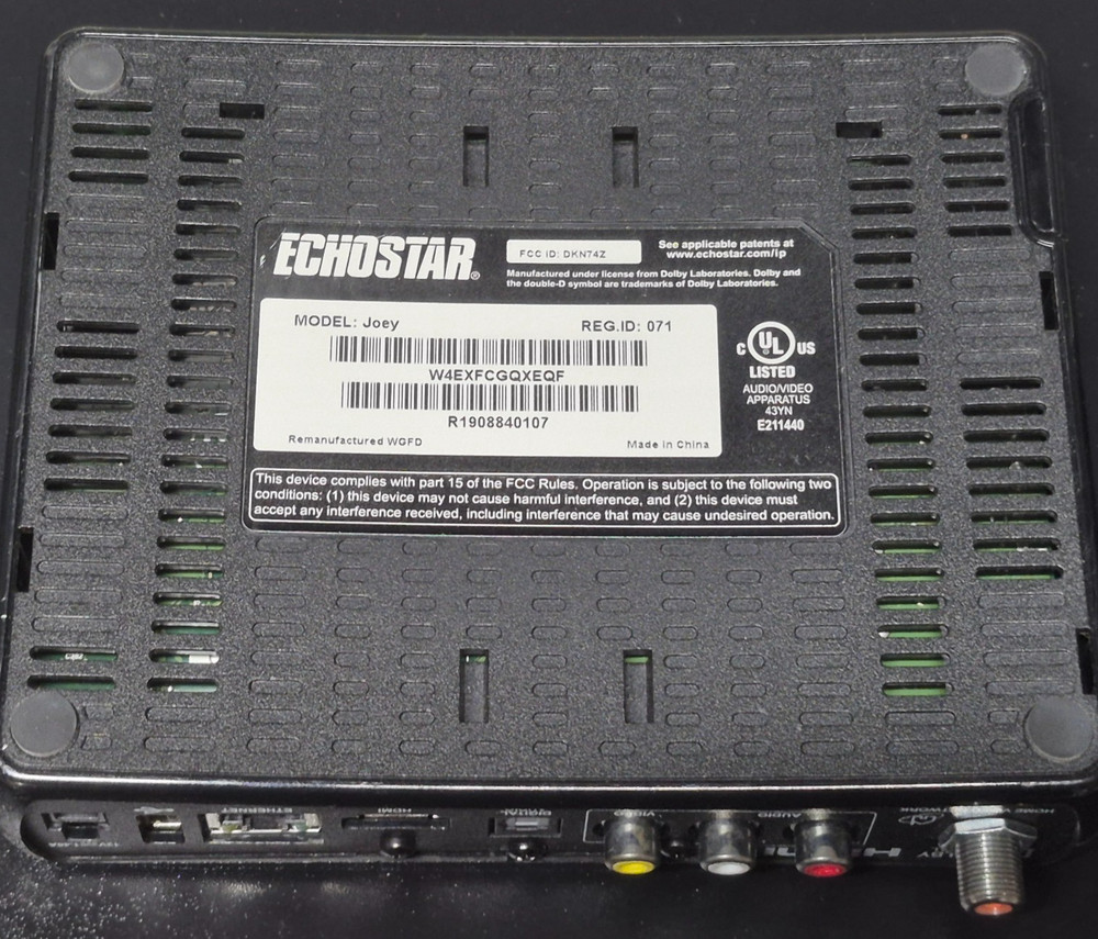 Dish Network Joey 2.0 Satellite Receiver client+ power adapter