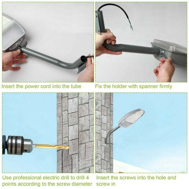 Outdoor LED Yard Street Light Dusk to Dawn Light Waterproof Security Lighting