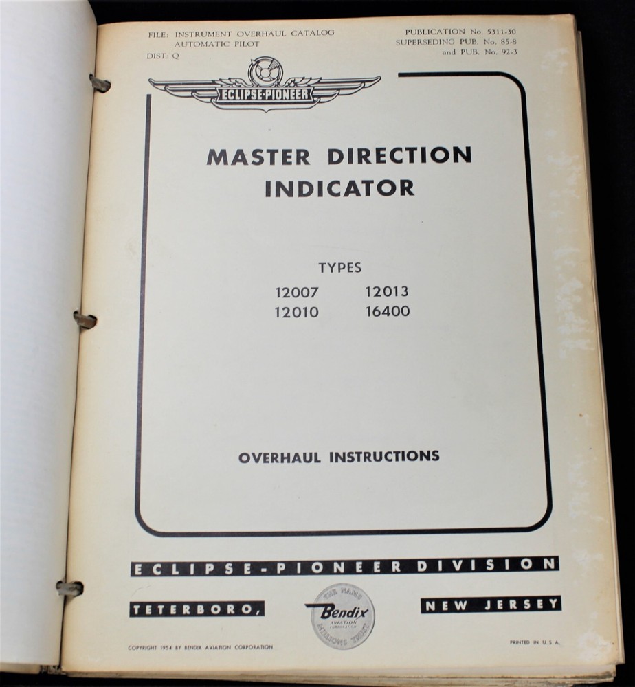 1950 Bendix Eclipse-Pioneer Overhaul Instruction Manual - Altitude Control