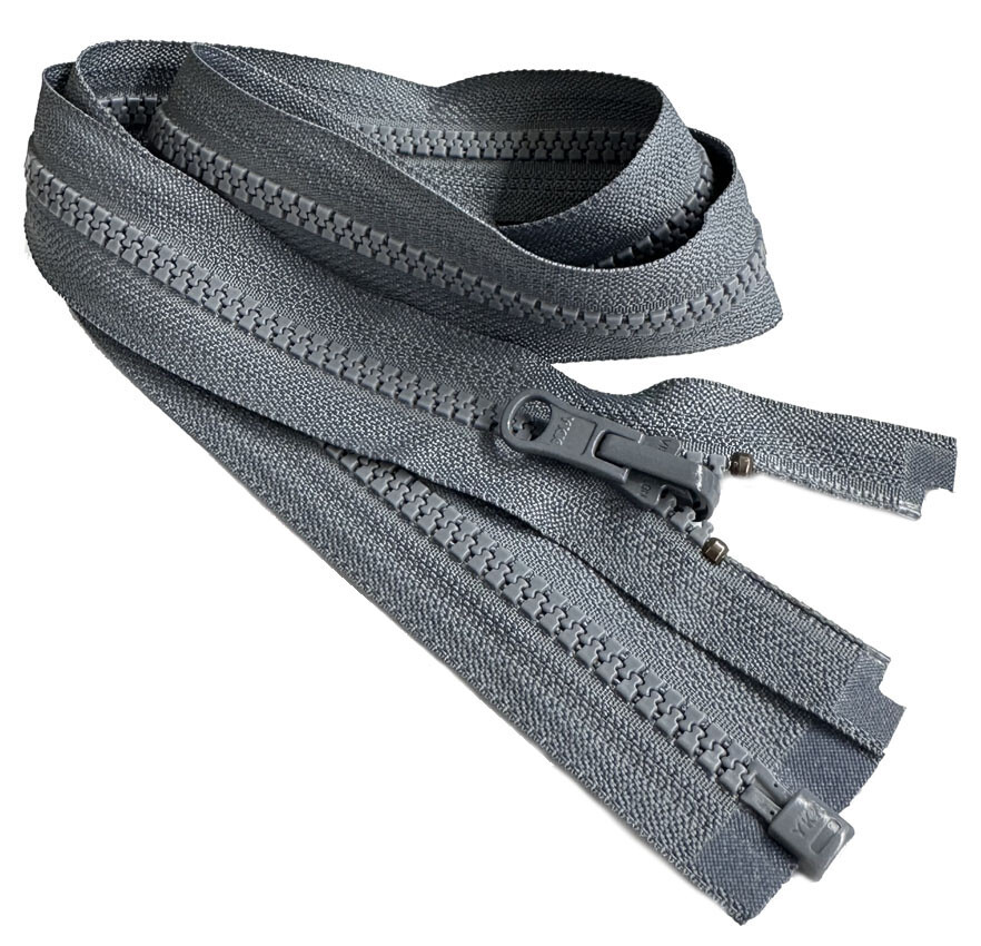 YKK #5 10" - 36" Molded Plastic Jacket Reversible Separating Jacket Zipper
