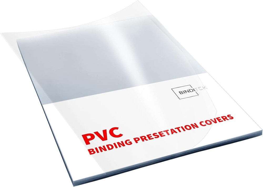 100 Pack 8mil Binding Presentation Covers Clear Binding Front Covers 8.5x11