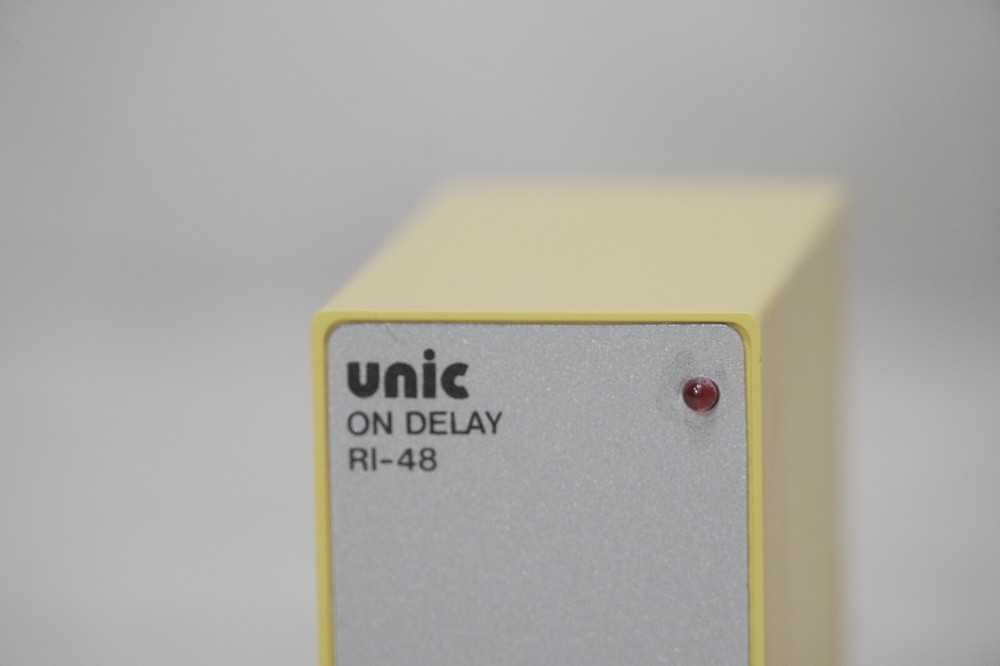 Unic RI-48 on delay timer relay, 0sec-10min, 48-250VAC/DC, multi-time