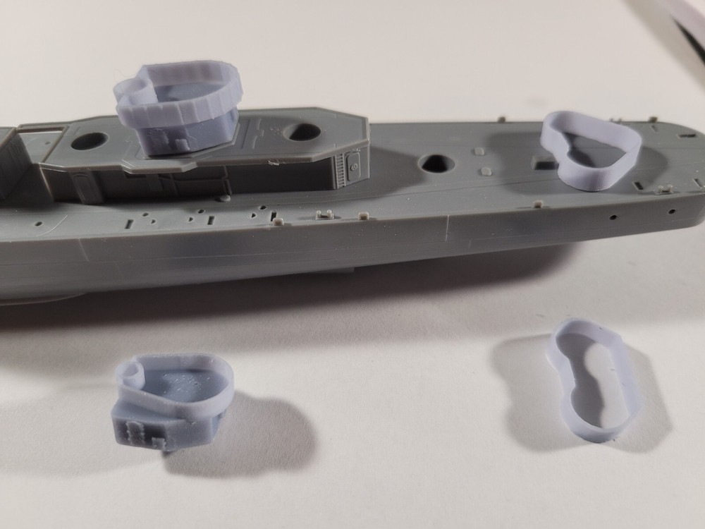 1/350 Fletcher Class Square Bridge Basic Conversion Set for Tamiya 3D Printed