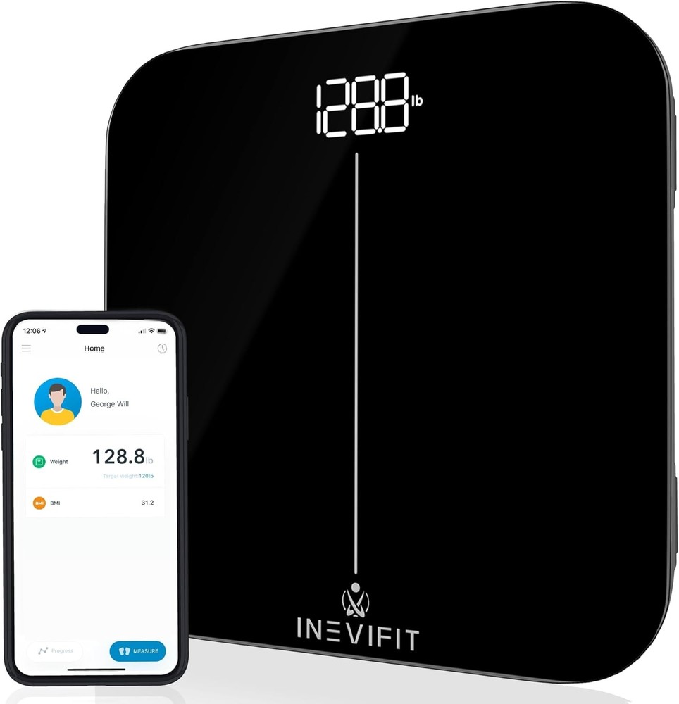 Smart Premium Bathroom Scale, Highly Accurate Bluetooth Digital