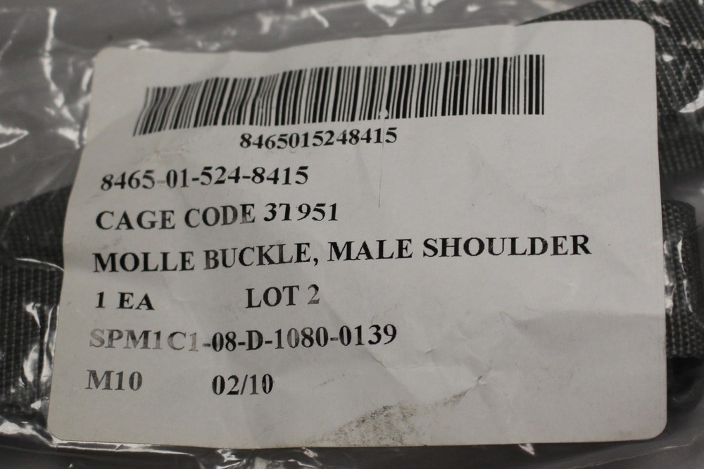 Molle II Rucksack Enhanced Shoulder Straps Quick Release Strap Connector - New