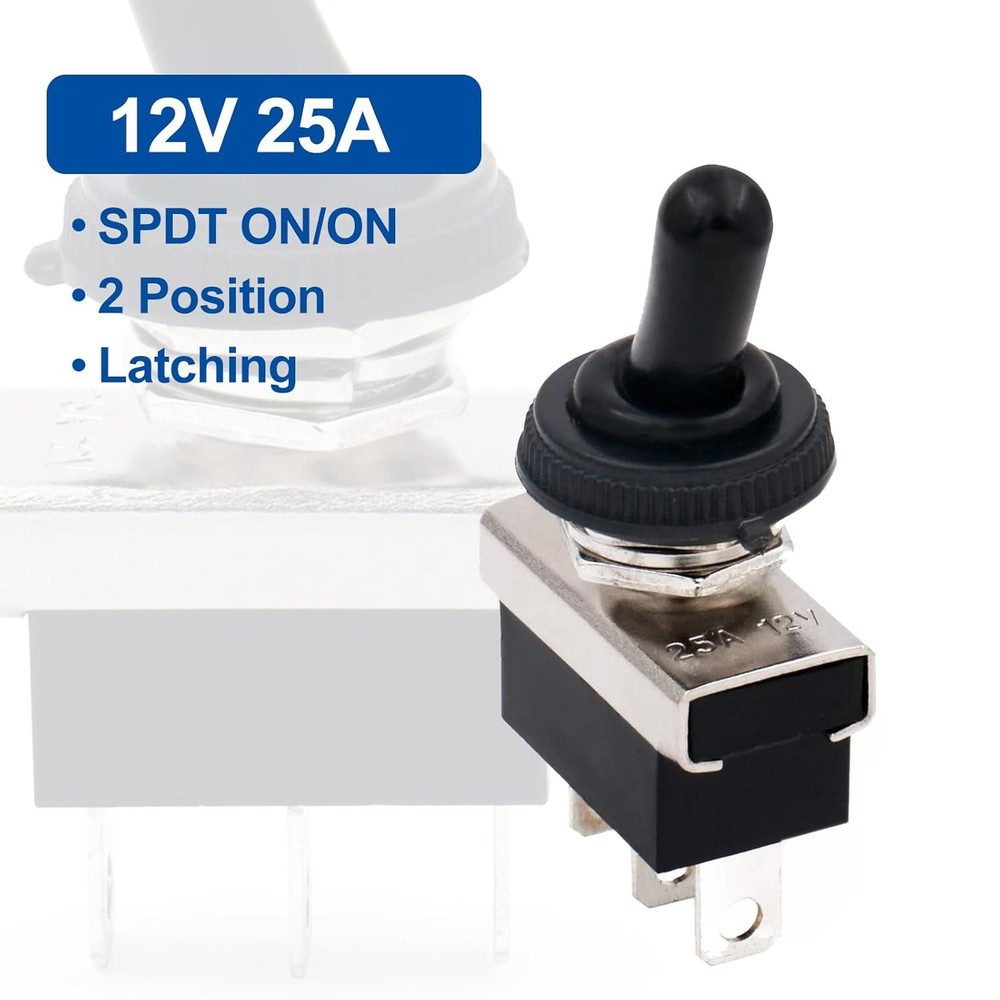 Waterproof toggle switch automotive marine use