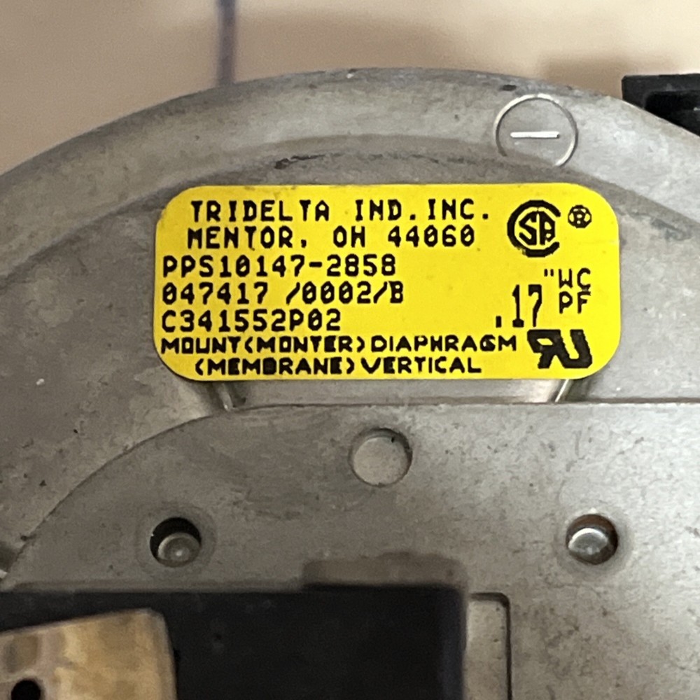 Furnace Pressure Switch PPS10147-2858 (RA)