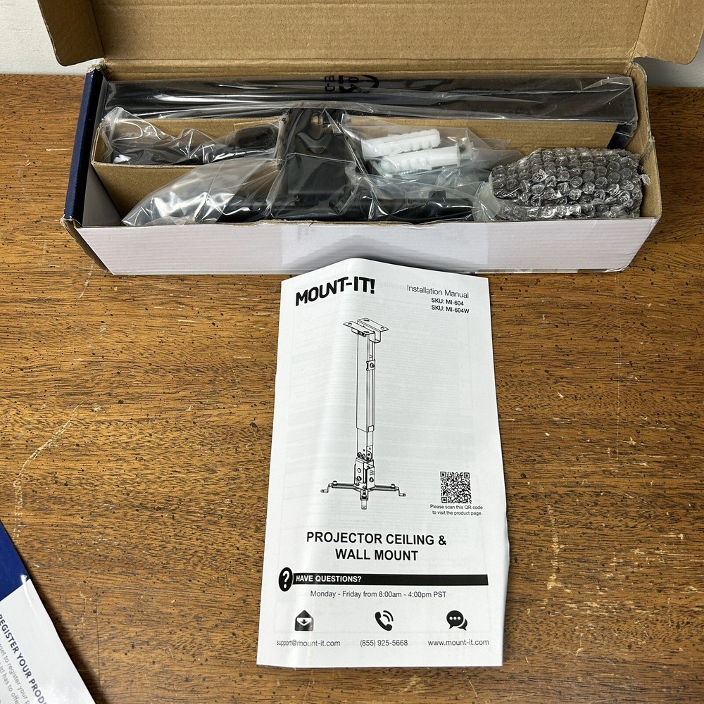 Mount-It! | Wall or Ceiling Projector Mount with Universal LCD/DLP | Damaged Box