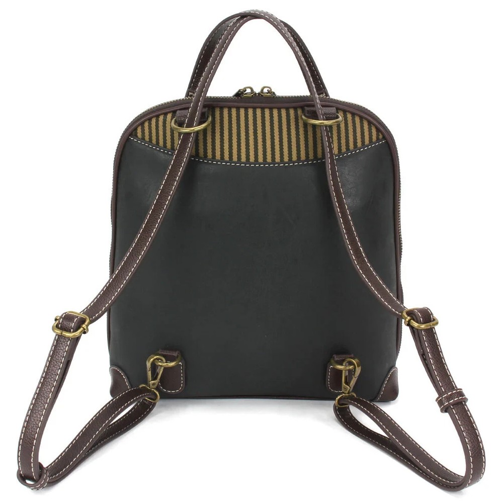 CHALA Convertible Backpack Purse - MONARCH BUTTERFLY (Black) NWT