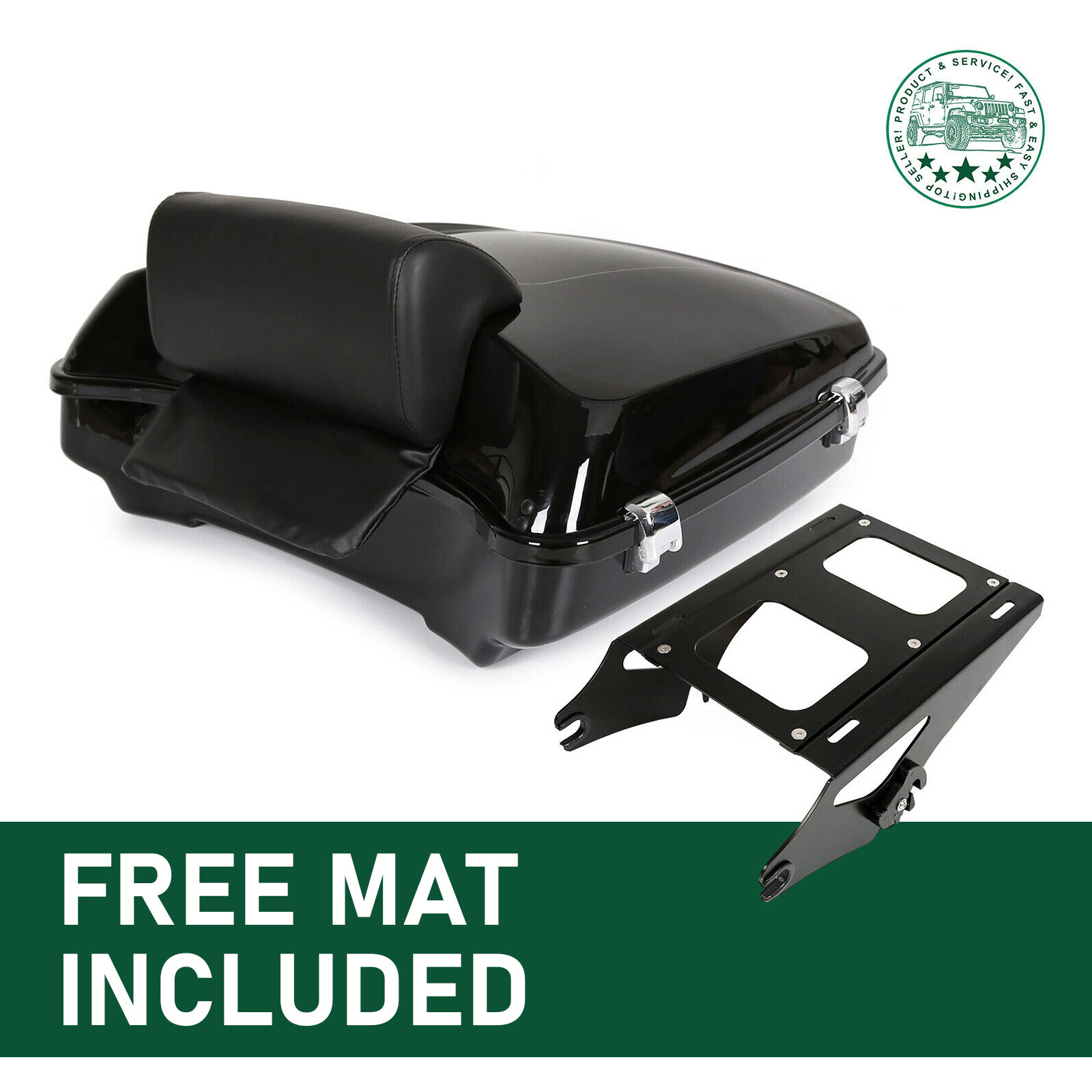 5.5" Razor Tour Pak Pack Trunk Backrest Mount Rack For Harley Street Glide 14-24