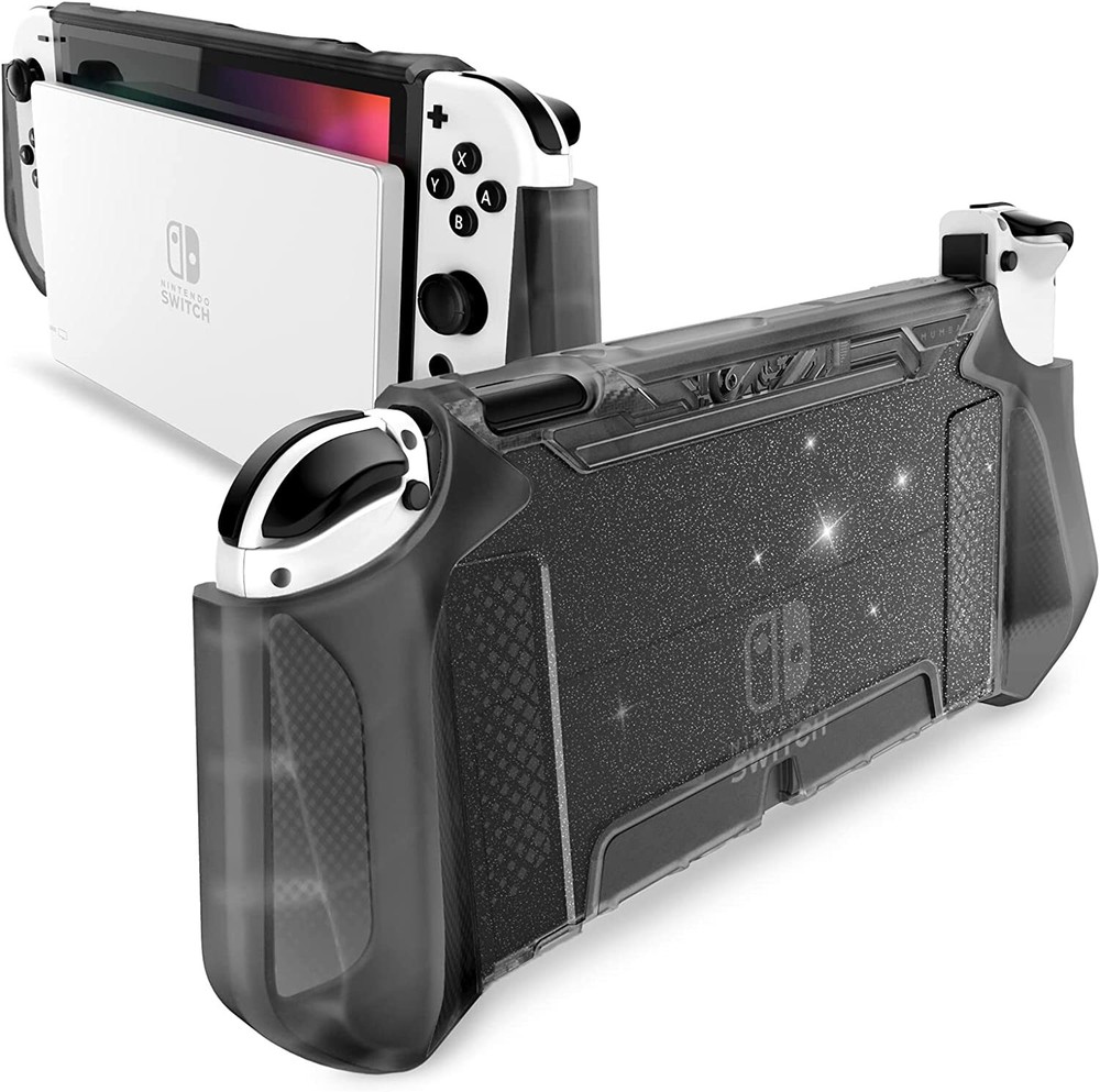 For Nintendo Switch OLED 2021, Mumba TPU Grip Case Dockable Protective Cover 7"