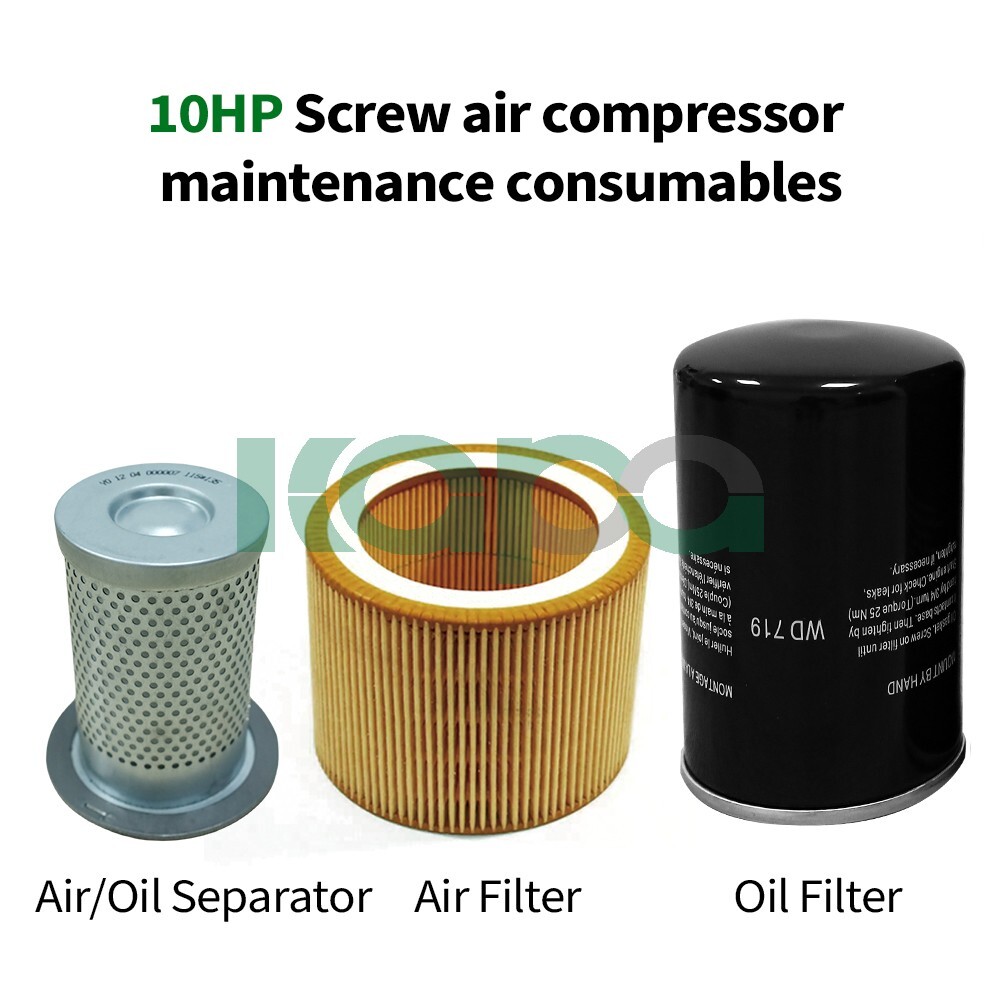 4HP-10HP Air Compressor maintenance accessories Air/oil Filter+oil gas separator