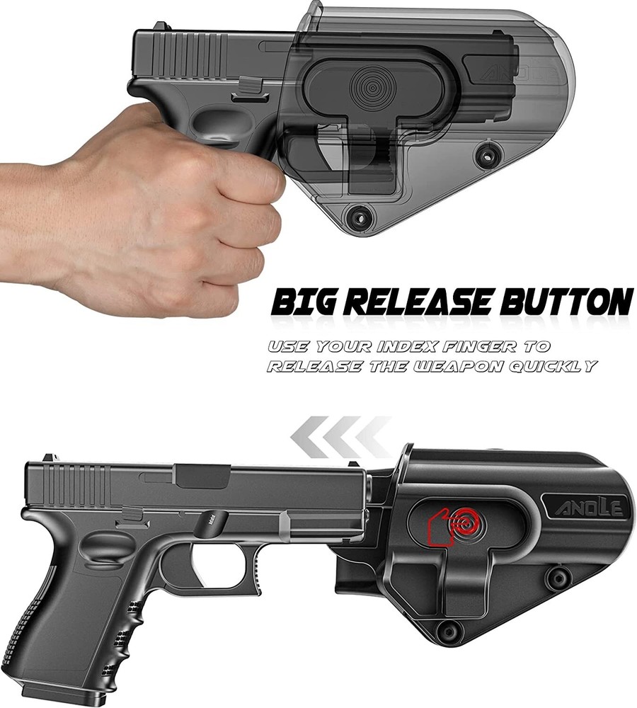 ANOLE Level 2 OWB Paddle Holster Fits Ruger Max 9 Springfield hellcat Multi Guns
