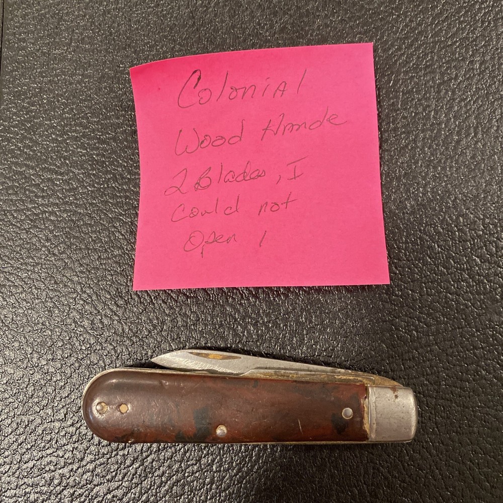 Colonial wood handle Pocket Knife