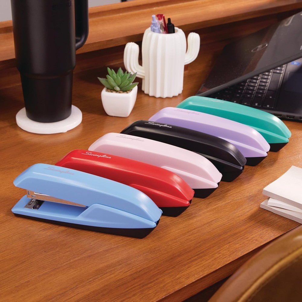 Swingline Stapler, 20 Sheet Capacity, 545 Desktop Regular, Rio Red