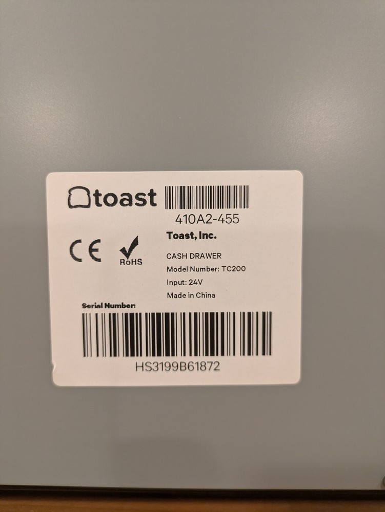 New Toast POS System W/ Hand Held