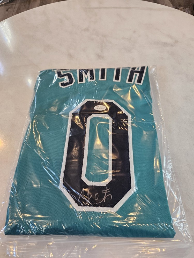 Mallex Smith Autographed/Signed Jersey JSA COA Custom Jersey