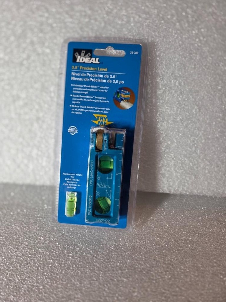 Ideal 3.5" Precision Level 35-206 with Replacement Vial