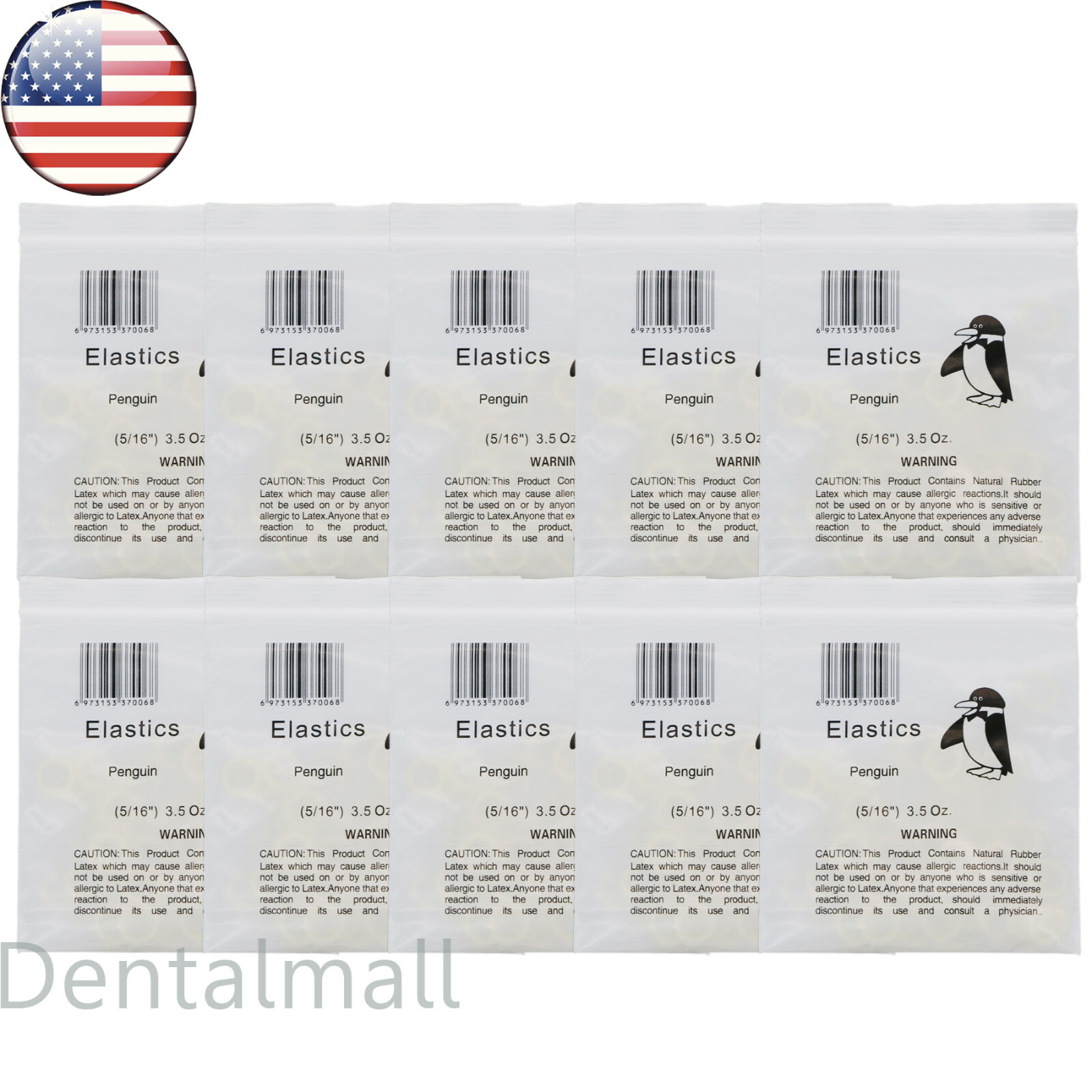 US Dental Orthodontic Rubber Bands Ortho Elastics Latex Braces 3.5 5.0 6.5 OZ