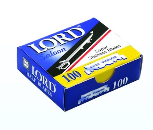 Lord Single Edge Straight Razor Blades - 100 Pack