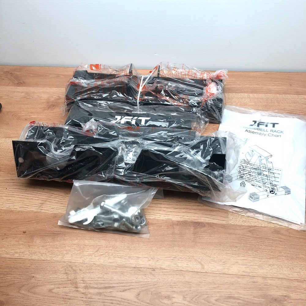 J FIT DUMBBELL RACK ASSEMBLY WEIGHT STORAGE