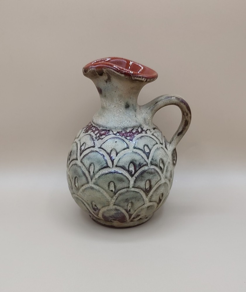 Signed By Artist SJM Pottery Pitcher