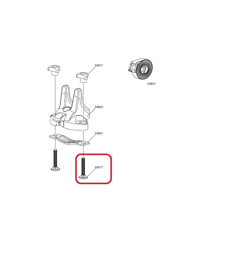 Thule Bolt M6x40 for Multipurpose Rack Surf Rack 50577