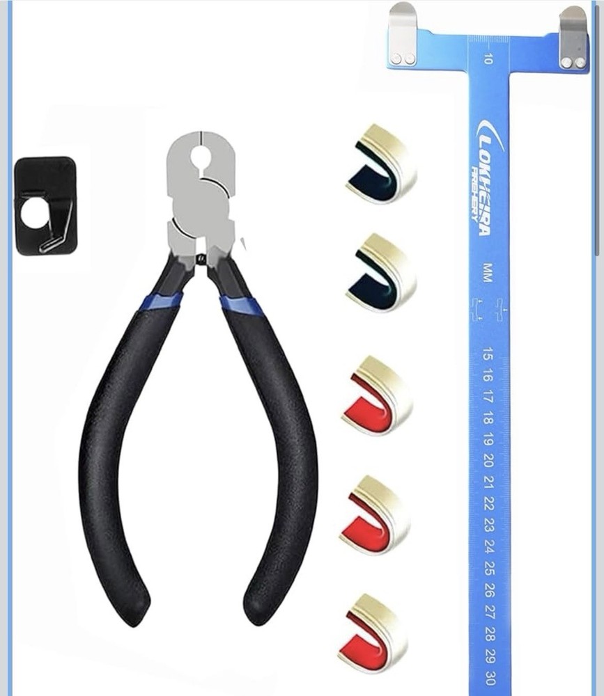 Archery Bow Adjustment Set String Nocking Pliers T Shape Turning Square Ruler