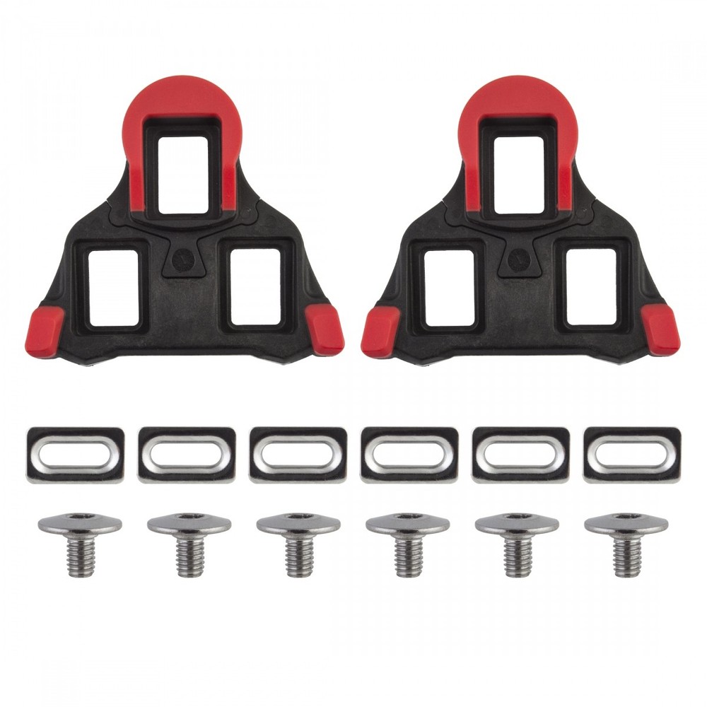 Origin8 Split Fixed SPD-SL Cleats - 0 Float, Durable High-Traction Pedal Cleats
